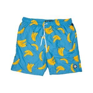 Brooklyn Cloth Men Banana Print Drawstring Trunks Multicolor Size L